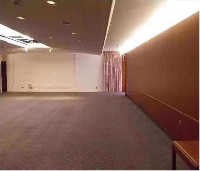 dry carpet in conference room